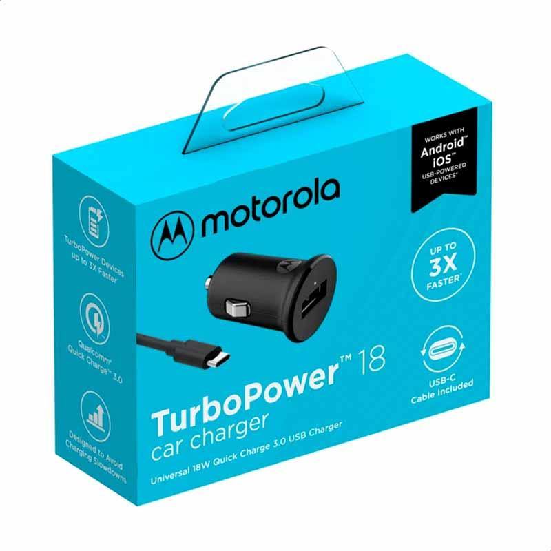 Carregador Veicular Motorola TurboPower 18W USB-C