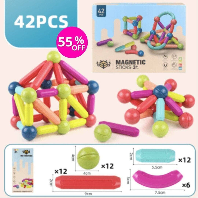 Magna toys® - Brinquedo Magnético + Brinde